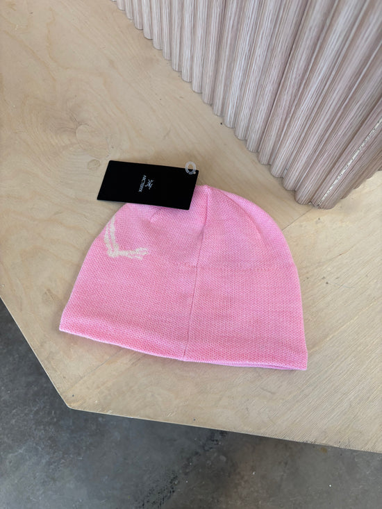 New Arcteryx pink beanie
