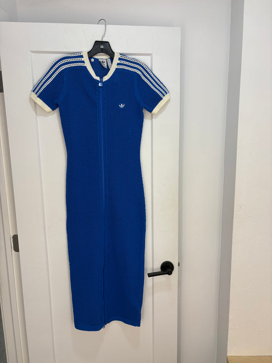 Adidas Royal blue perforated dress - size S womens