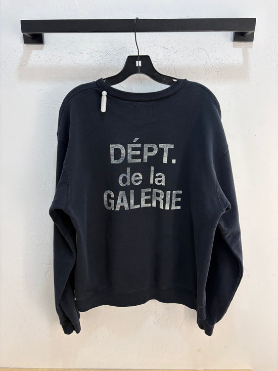 Gallery Dept. Black logo crewneck - size M