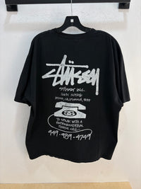 Stussy please call black tee - size XL