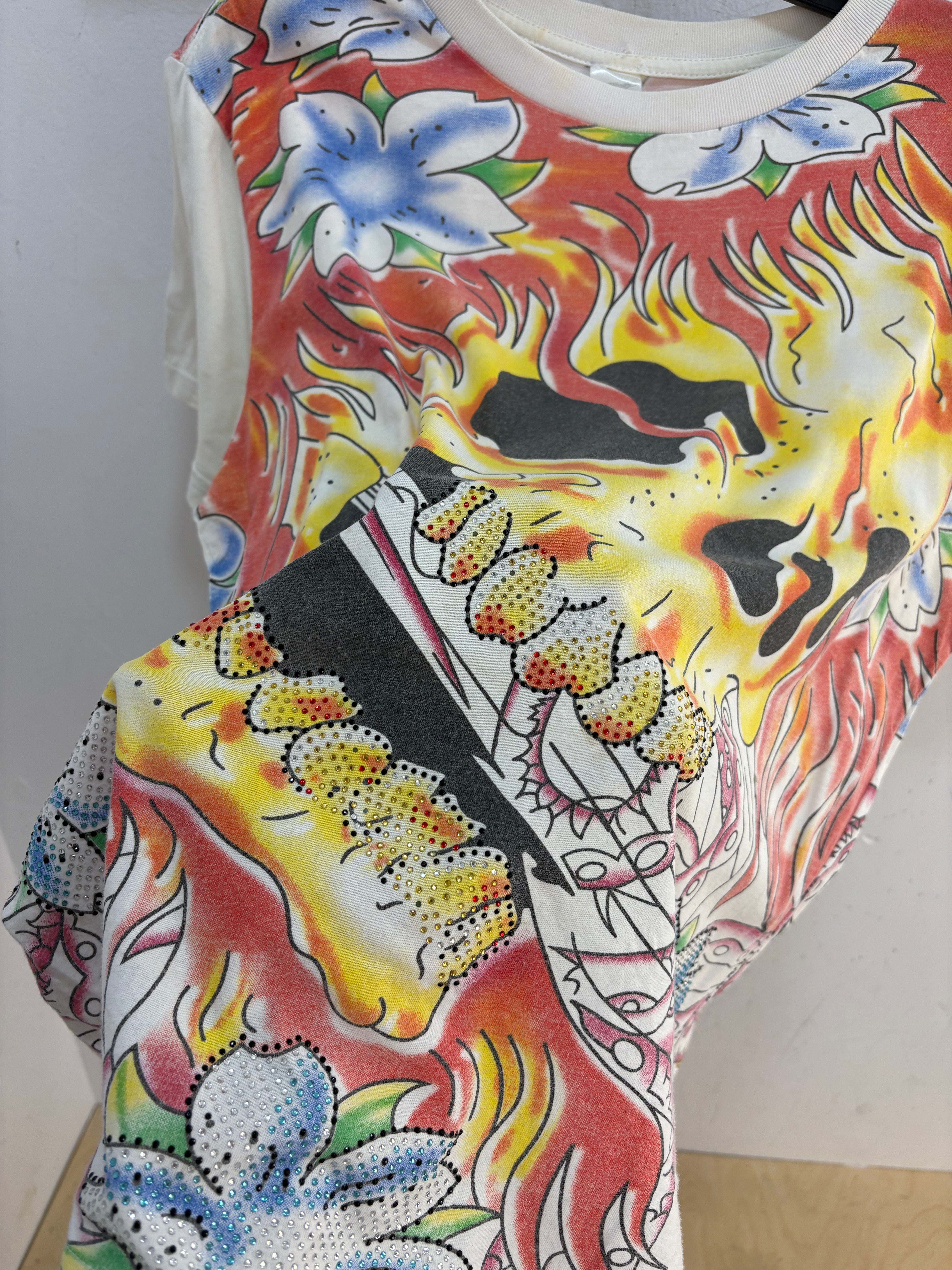 Ed Hardy AOP tee - size M