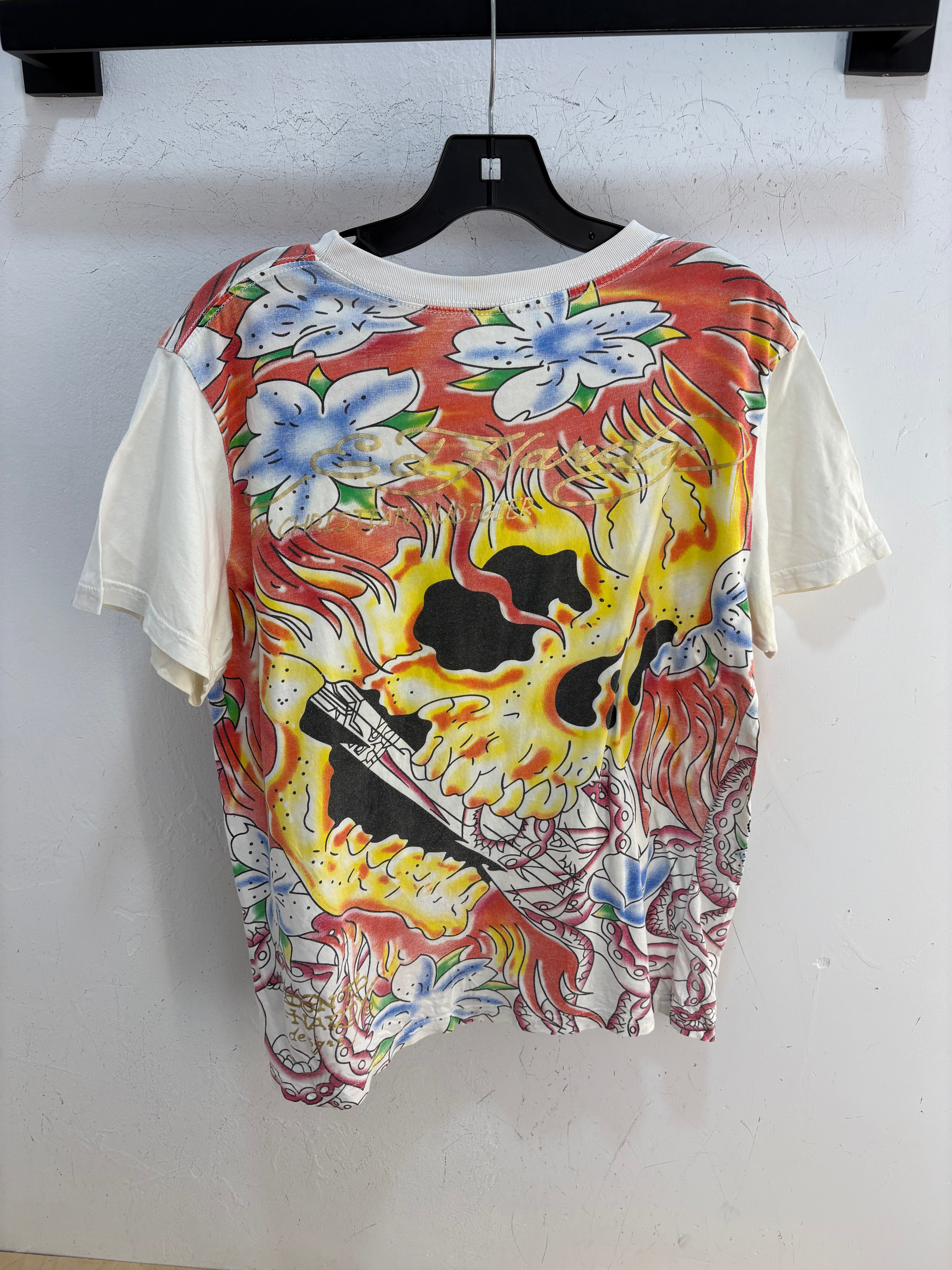 Ed Hardy AOP tee - size M