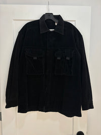 Y2K Nevada Corduroy black cargo jacket - size M