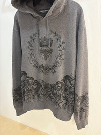 Dolce & Gabbana Bee Charcoal grey hoodie - size L