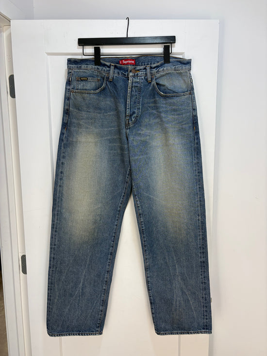 Supreme Japan Selvedge denim pants - size 34 *slightly stained