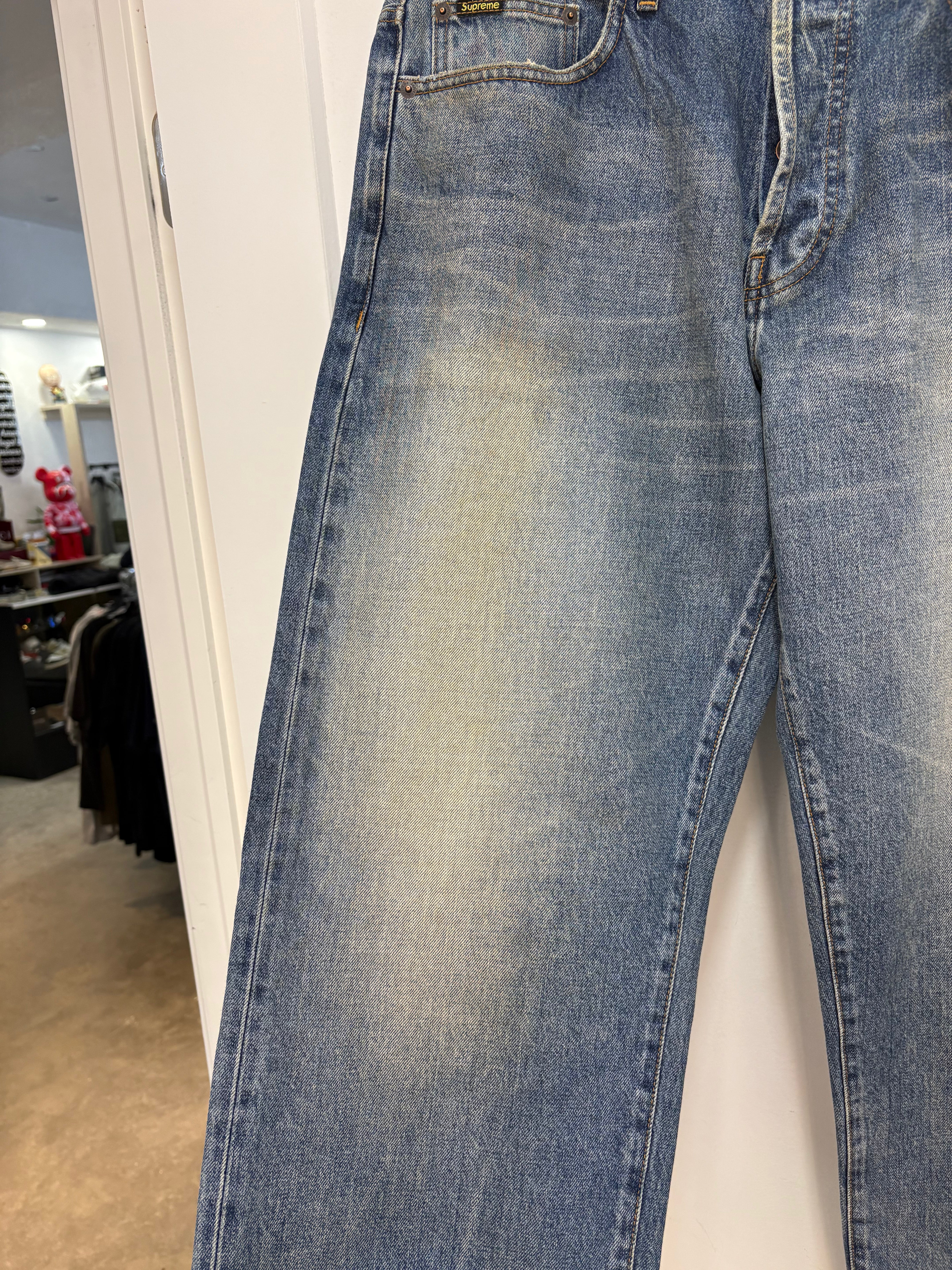 Supreme Japan Selvedge denim pants - size 34 *slightly stained