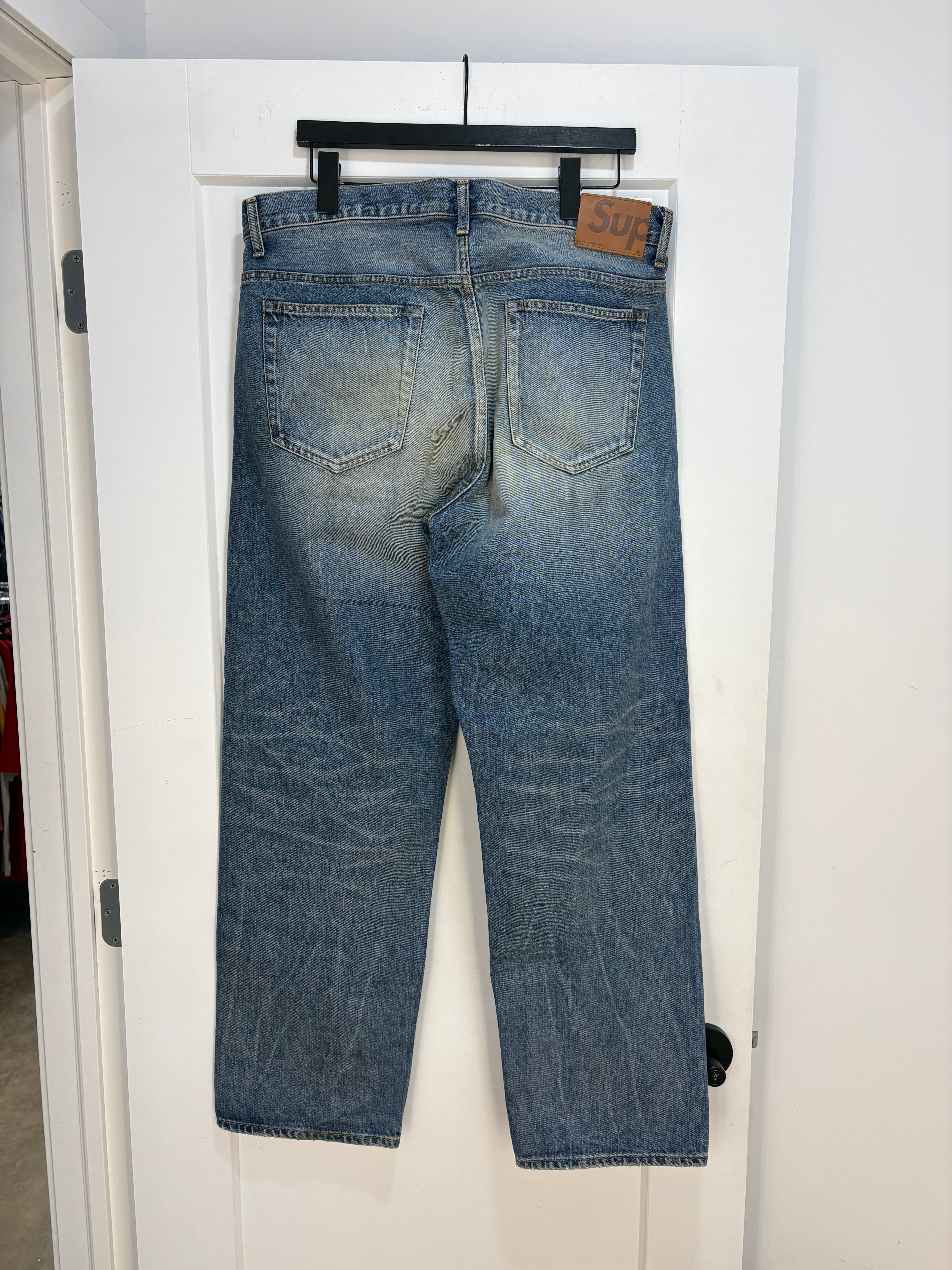 Supreme Japan Selvedge denim pants - size 34 *slightly stained