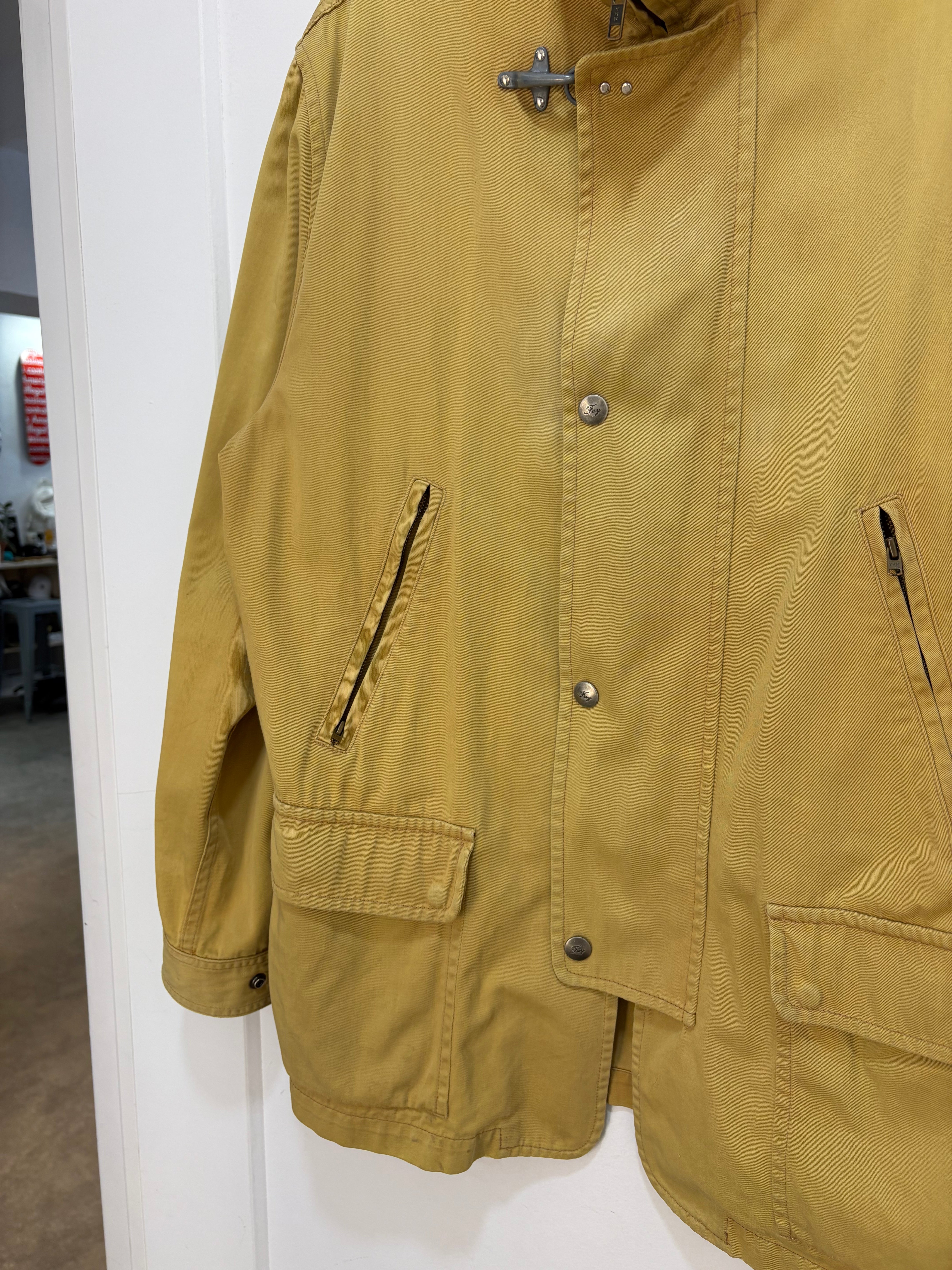 80s Fay Fireman Mustard jacket - size XL