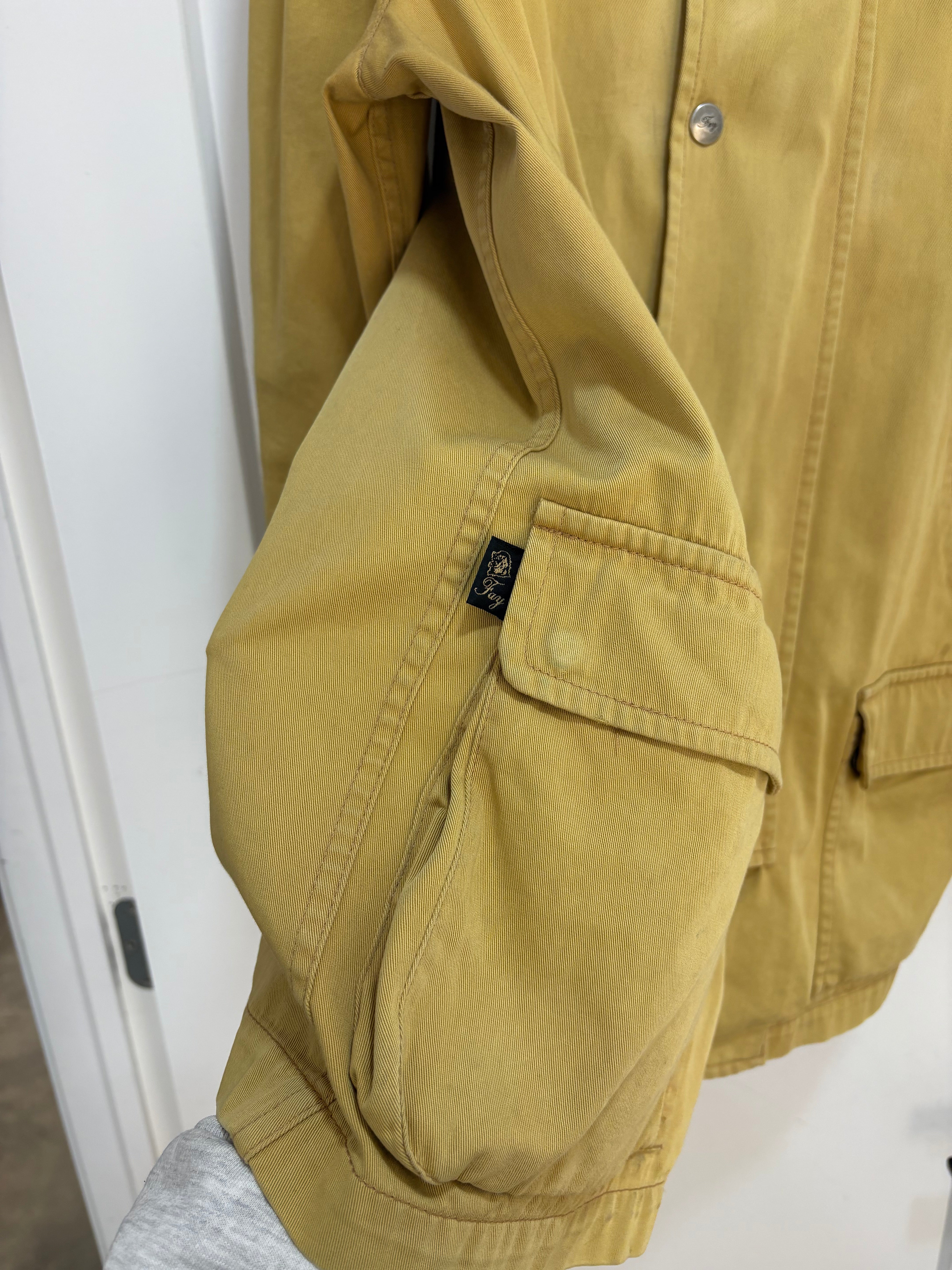 80s Fay Fireman Mustard jacket - size XL