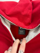 90s Oakley sofware mid logo red hoodie - size XXL
