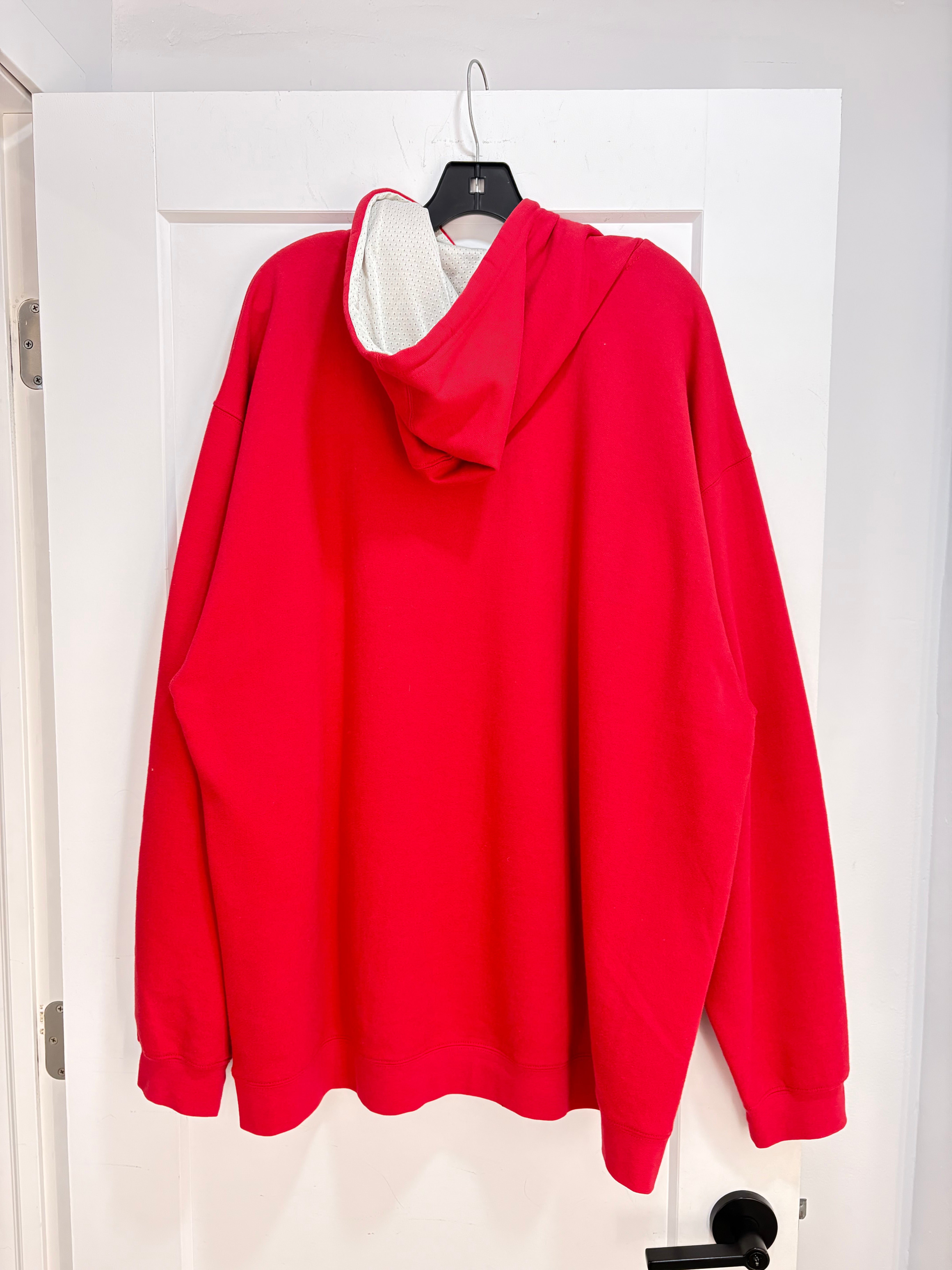 90s Oakley sofware mid logo red hoodie - size XXL