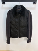 Point zero nylon/knit mix jacket - size M