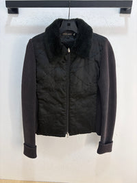 Point zero nylon/knit mix jacket - size M