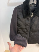 Point zero nylon/knit mix jacket - size M