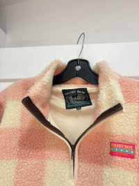 Dairy boy pink fleece 1/4 zip - size M/L