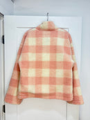 Dairy boy pink fleece 1/4 zip - size M/L