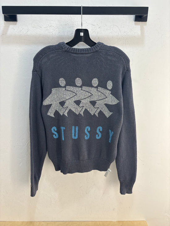 Stussy surfman knit sweater - size S