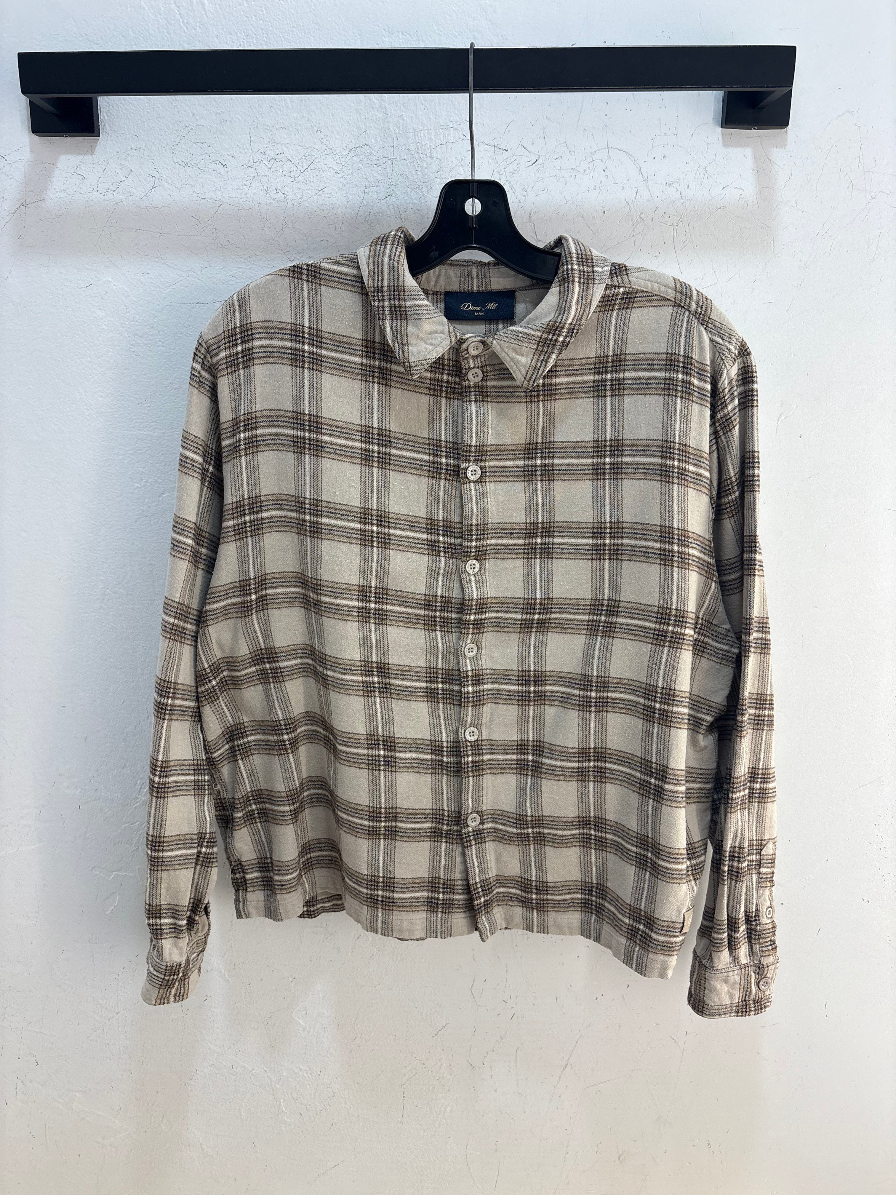 Dime tan flannel - size M