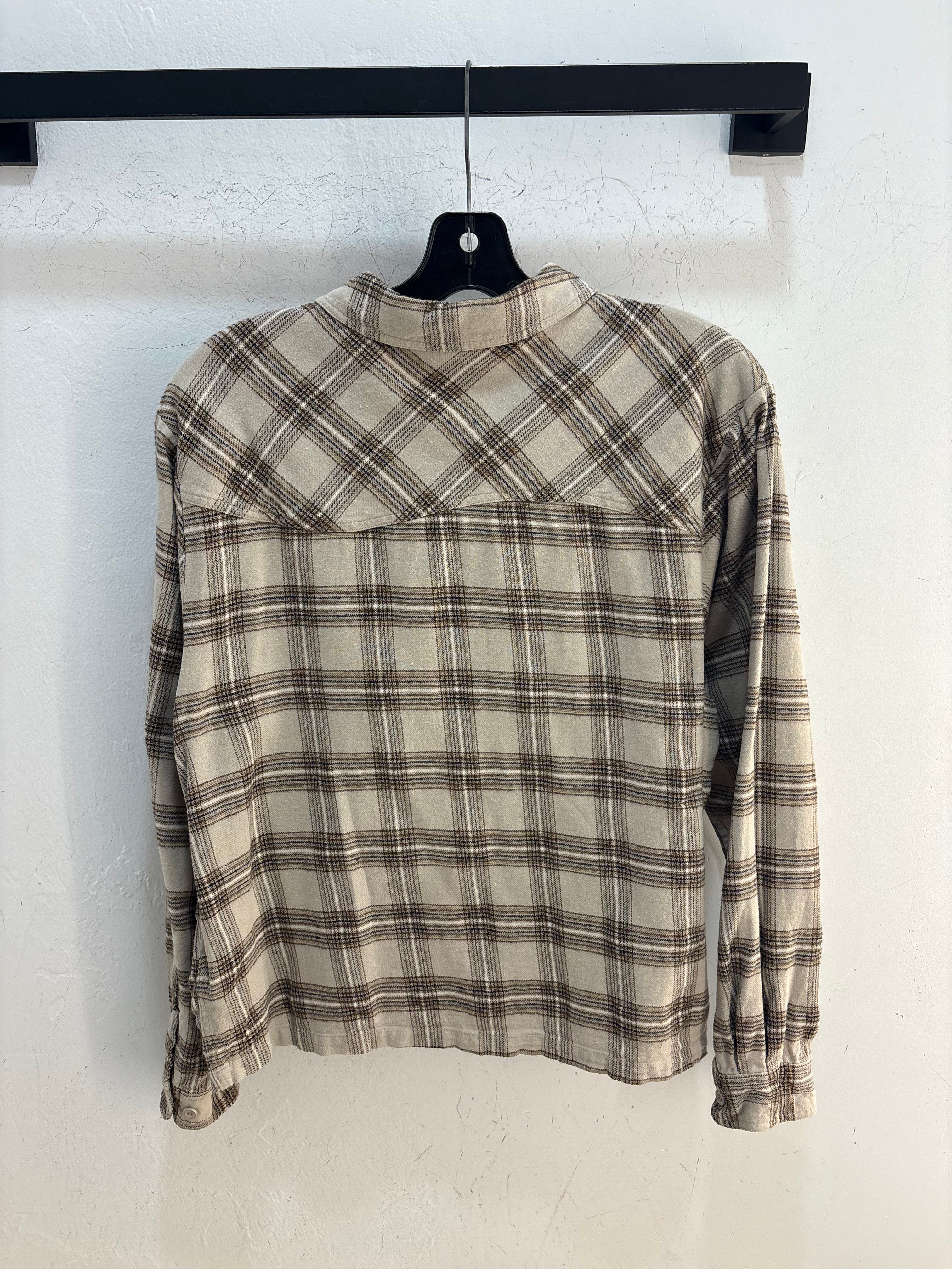 Dime tan flannel - size M