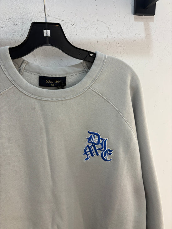 Dime Blue Gothic logo crewneck - size L