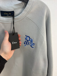 Dime Blue Gothic logo crewneck - size L