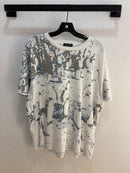 Dime white pingouins AOP tee - size XL