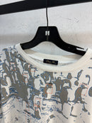 Dime white pingouins AOP tee - size XL