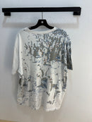 Dime white pingouins AOP tee - size XL
