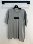 New Supreme futura grey box logo tee - size L