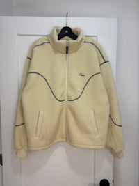New Dime Cream sherpa fleece jacket - size L