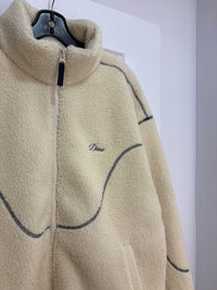 New Dime Cream sherpa fleece jacket - size L