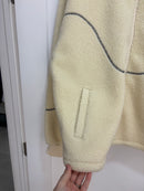 New Dime Cream sherpa fleece jacket - size L