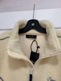 New Dime Cream sherpa fleece jacket - size L