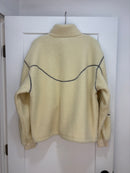 New Dime Cream sherpa fleece jacket - size L