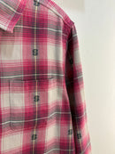 Stussy pink "S" flannel - size S