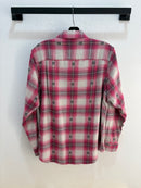 Stussy pink "S" flannel - size S