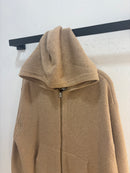 Stussy Camel Merino wool zip up hoodie - fit L