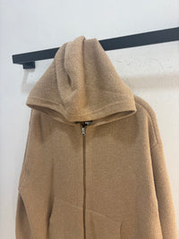 Stussy Camel Merino wool zip up hoodie - fit L