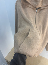 Stussy Camel Merino wool zip up hoodie - fit L