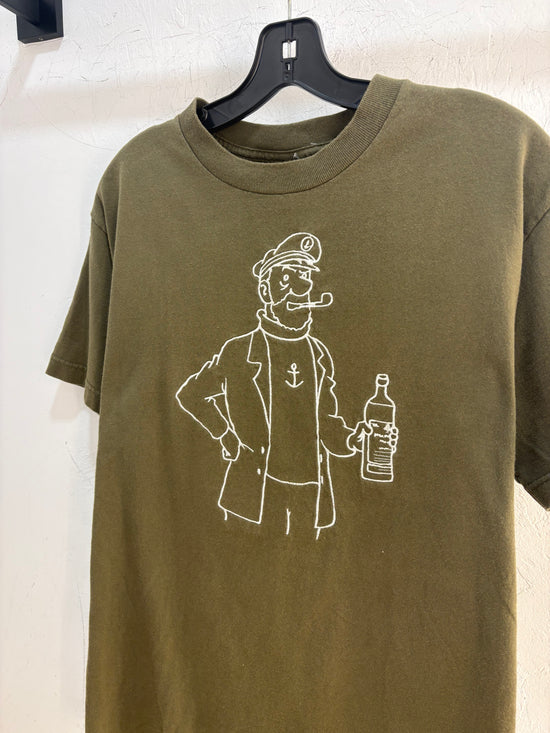 1996 tintin haddock tee - size M