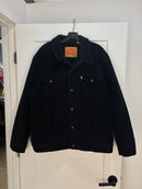 Levis Black sherpa corduroy jacket - size XXL