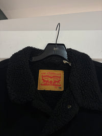Levis Black sherpa corduroy jacket - size XXL