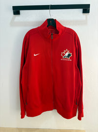 Y2k Nike team Canada red tracktop - size XXL