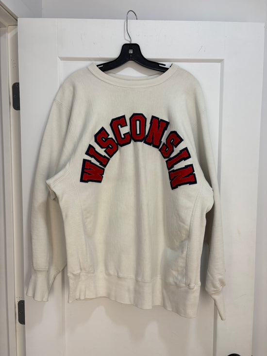 90s Champions reverse weave Wisconsin crewneck - size XL