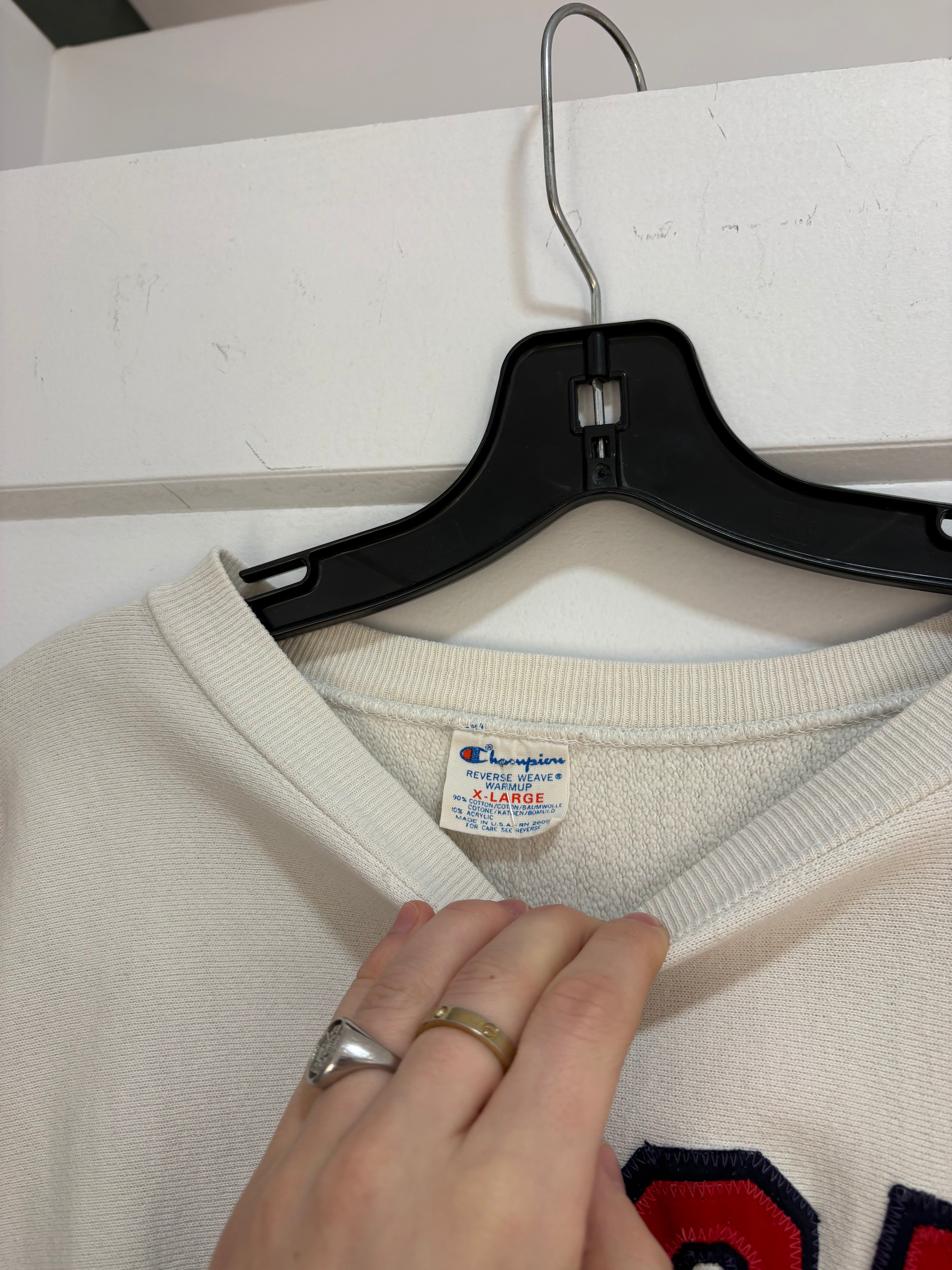 90s Champions reverse weave Wisconsin crewneck - size XL
