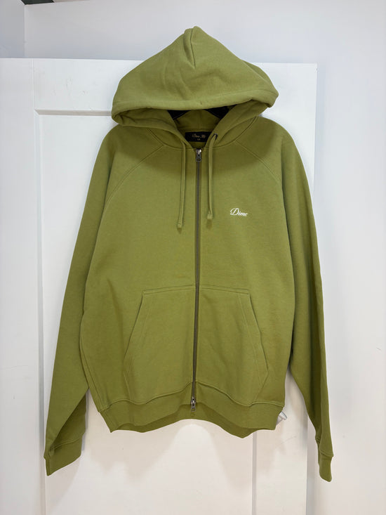 New Dime green zip up hoodie - size L