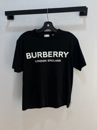 Burberry black logo tee - size XXS
