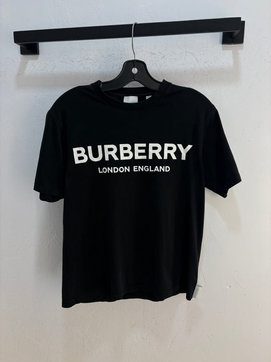 Burberry black logo tee - size XXS