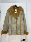 Y2k Newport news faux fur jacket - size XL