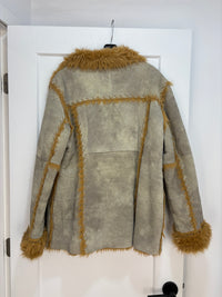 Y2k Newport news faux fur jacket - size XL